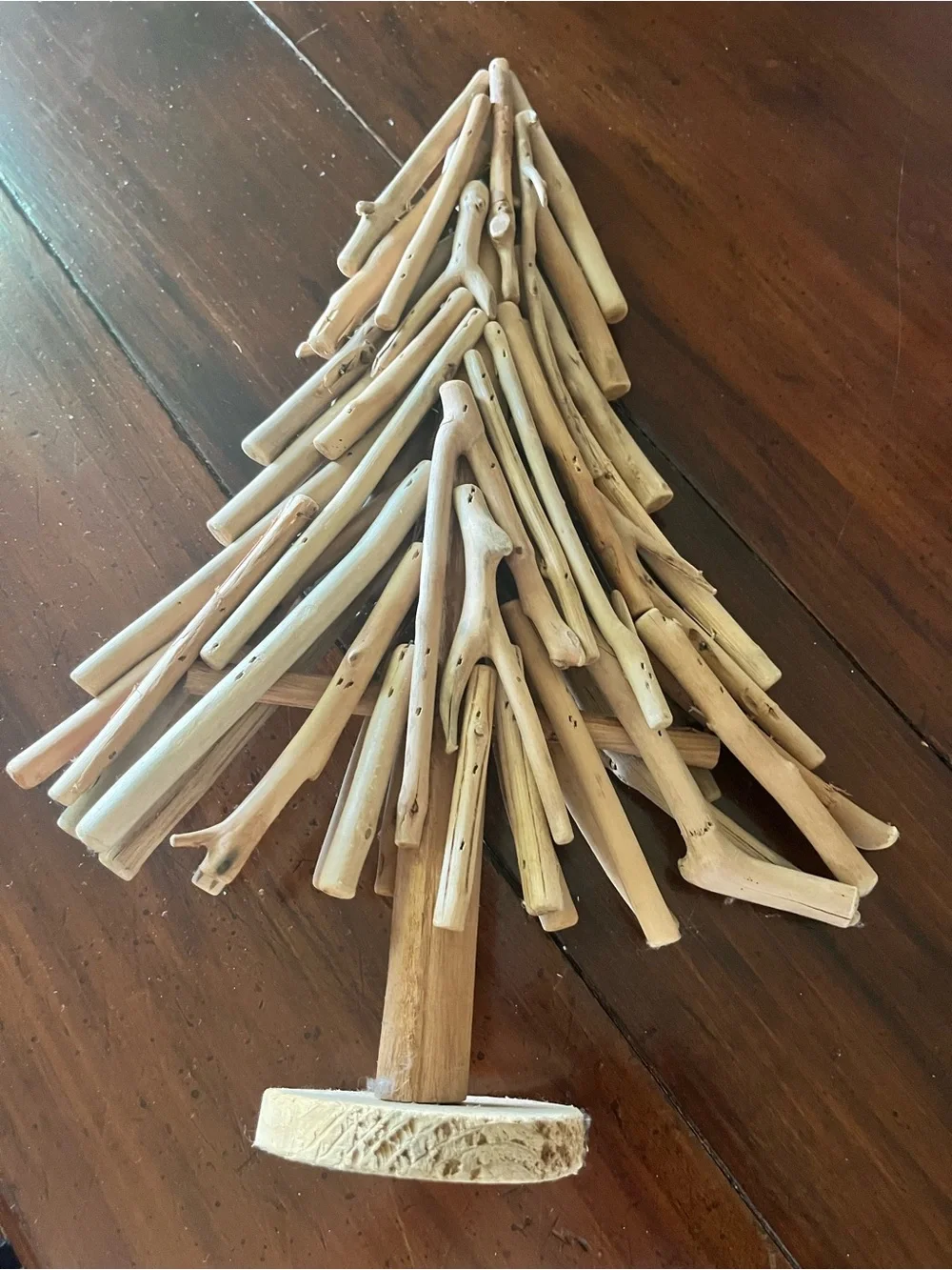 Natural Driftwood Holiday Tree - Rustic Wood Decor